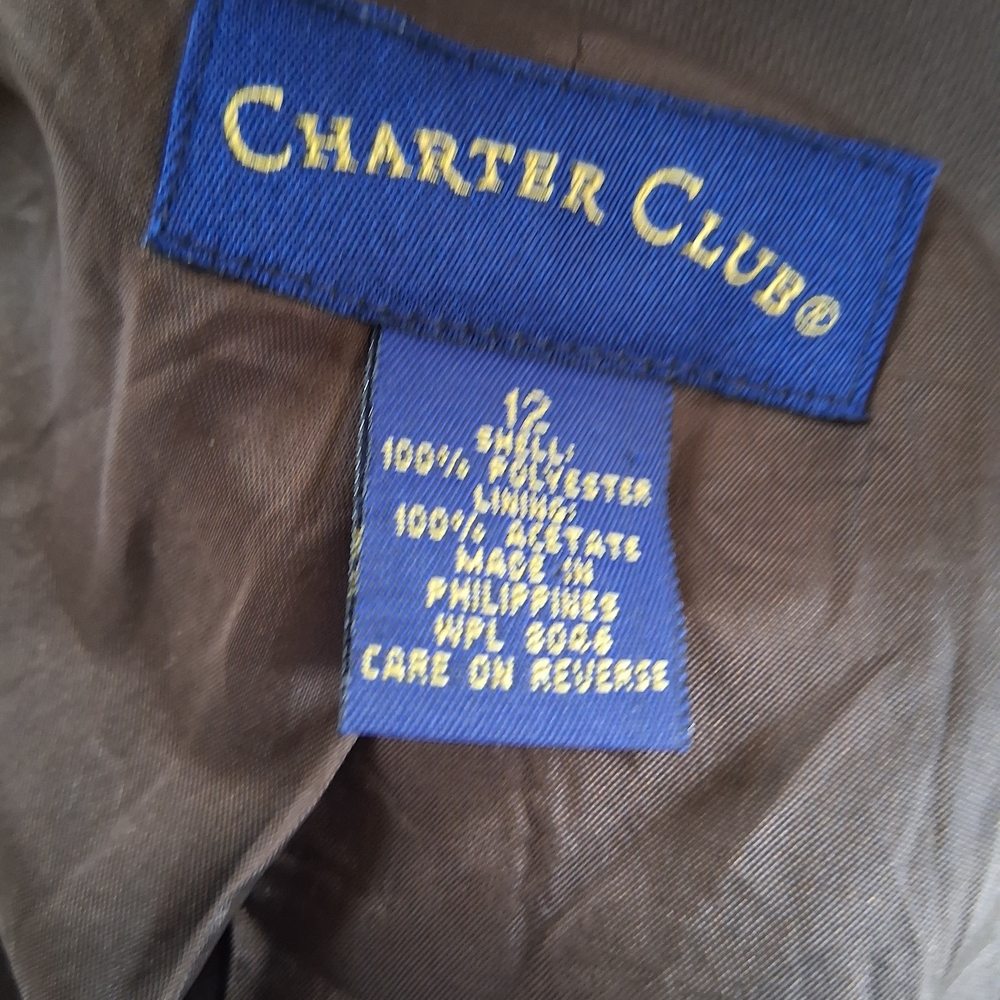 Charter Club Women's Brown Suit